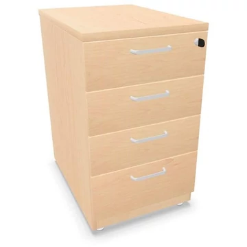 Hosszabbító tartály, 4 fiók, juhar színű, ma x sz x mé: 740 x 430 x 600 mm