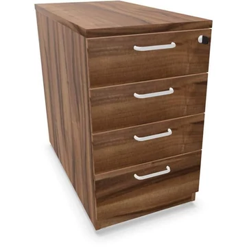 Hosszabbító tartály, 4 fiók, dió színű, ma x sz x mé: 740 x 430 x 800 mm