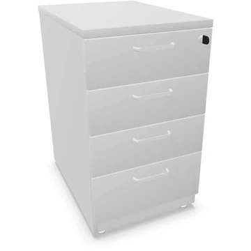 Hosszabbítótartály, 4 fiók, világosszürke szín, ma x sz x mé: 740 x 430 x 600 mm