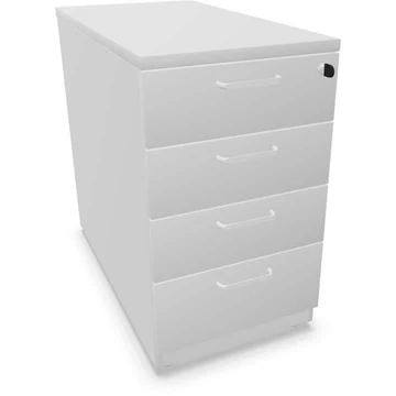 Hosszabbítótartály, 4 fiók, világosszürke szín, ma x sz x mé: 740 x 430 x 800 mm