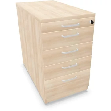 Hosszabbító tartály, 5 fiók, akác színű, ma x sz x mé: 740 x 430 x 800 mm