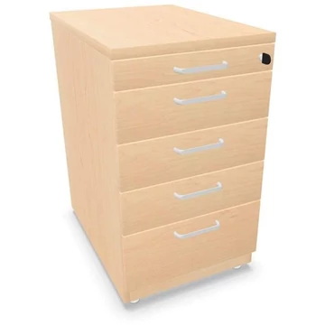 Hosszabbító tartály, 5 fiók, juhar színű, ma x sz x mé: 740 x 430 x 600 mm