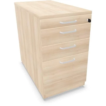 Hosszabbító tartály, 3 fiók + iratrendszer, akác színű, ma x sz x mé: 740 x 430 x 800 mm