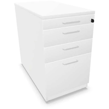 Hosszabbító tartály, 3 fiók + iratrendszer, fehér szín, ma x sz x mé: 740 x 430 x 800 mm