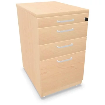 Hosszabbító tartály, 3 fiók + iratrendszer, juhar színű, ma x sz x mé: 740 x 430 x 600 mm