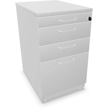 Hosszabbító tartály, 3 fiók + iratrendszer, színe világosszürke, ma x sz x mé: 740 x 430 x 600 mm