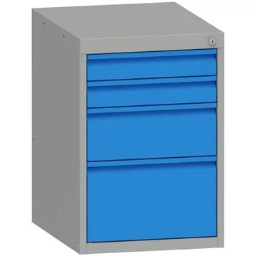 Fiókos szekrény, ma x sz x mé: 700x480x610 mm, 4 fiók