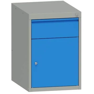 Fiókos szekrény, ma x sz x mé: 700x480x610 mm, szárnyasajtós szekrény és 1 fiók