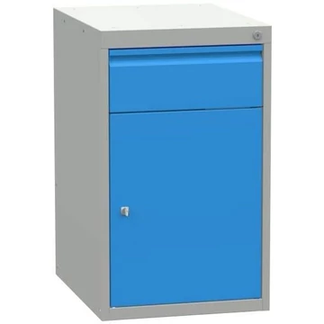 Fiókos szekrény, ma x sz x mé: 800x480x610 mm, szárnyasajtós szekrény és 1 fiók