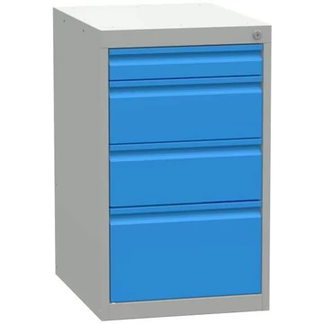 Fiókos szekrény, ma x sz x mé: 800x480x610 mm, 4 fiók