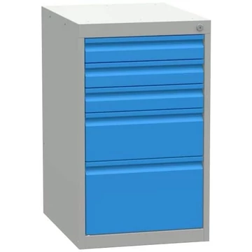 Fiókos szekrény, ma x sz x mé: 800x480x610 mm, 5 fiók