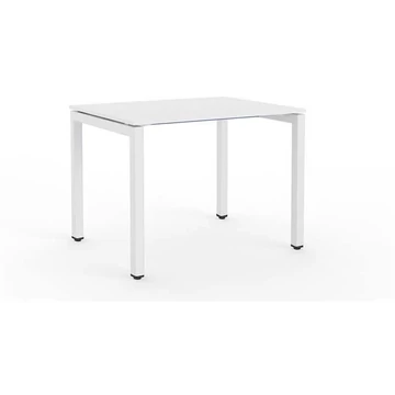 STEEL íróasztal 1000 x 800 mm, asztallap világosszürke