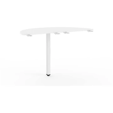 Hosszabbító asztal támasztólábbal STEEL 1200 x 800 mm, asztallap világos szürke