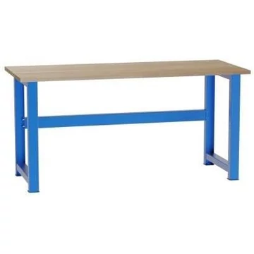 Munkaasztal, sz x mé x ma: 1700x700x827 mm, kék RAL5012