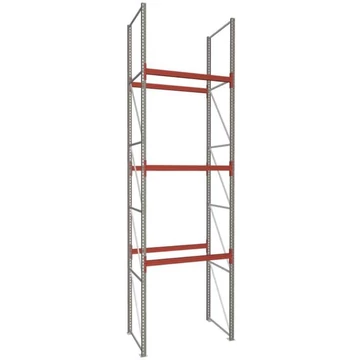 MULTIPAL raklapállvány, ma x szé: 4400 x 1100 mm, 3 pár vízszintes tartó 1825 mm, polcterhelés 2200 kg, alapállvány