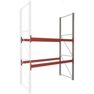 MULTIPAL raklapállvány, ma x szé: 4400 x 1100 mm, 3 pár tartókonzol 2700 mm, polcterhelés 1500 kg, toldalék állvány