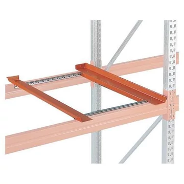 Szögvas keret, narancssárga színű RAL 2001, mélység 1100 mm, teherbírás 1150 kg