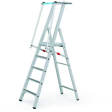 Koronás létra kapaszkodóval, összecsukható, 5 lépcsős