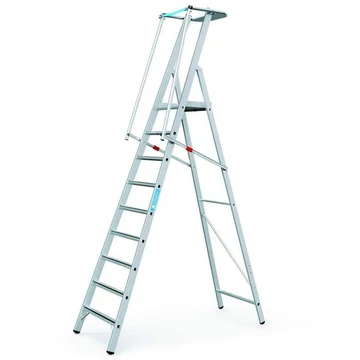 Koronás létra kapaszkodóval, összecsukható, 9 lépcsős