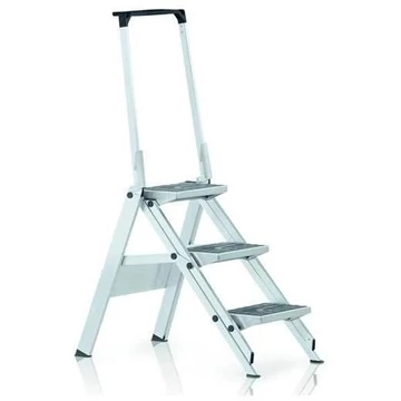 Összecsukható biztonsági lépcsők, 4 alumínium lépcső, gumiborítással