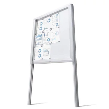 Oszlopok betonozáshoz a Premium vitrinekhez, magasság 2500 mm, 2 darabos csomag