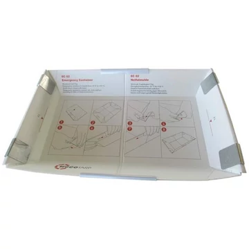 Összecsukható vészhelyzeti felfogótálca, gyűjtőtérfogat 3 l, 500x330x60 mm, 5 db