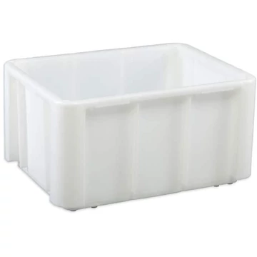 Téglalap alakú, többcélú tároló, 140 l térfogatú, polietilénből