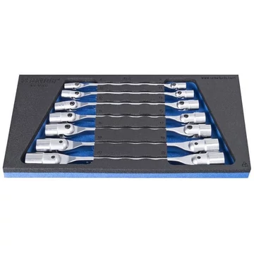 Kettős csuklós kulcs készlet (8-22), UNIOR, 7 db.