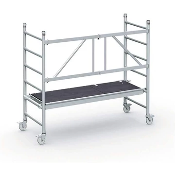 Moduláris alumínium állvány kerekekkel, emelvény 1,8 x 0,6 m, a platform magassága 0,55 m