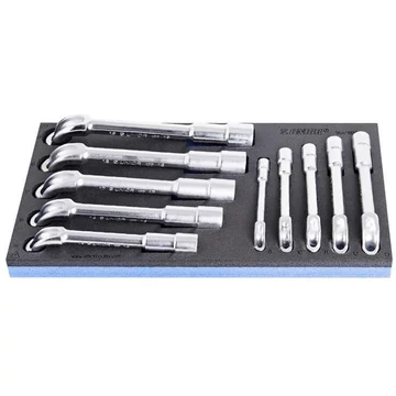 Csőkulcs készlet, 12 knt. (8-19), UNIOR, 10 db.