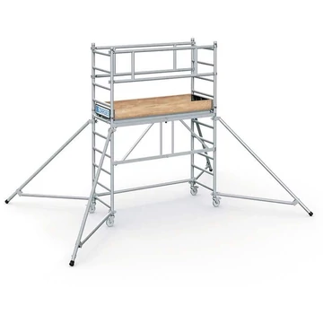 Moduláris alumínium állvány kerekekkel, emelvény 1,8 x 0,6 m, a platform magassága 1,55 m