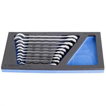 Villás racsnis kulcsos készlet (8-19), UNIOR, 10 db.