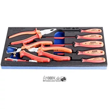 Szerszámkészlet VDE, UNIOR, 9 db.