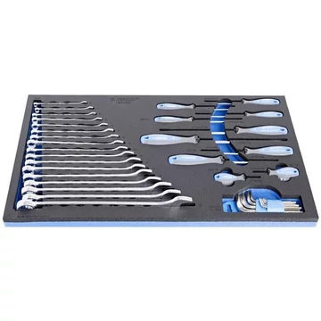 Csavarkulcs és csavarhúzó készlet, UNIOR, 36 db