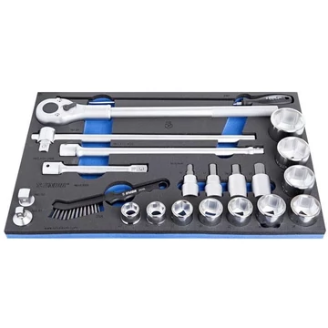 Dugókulcs-készlet 3/4 hüvelyk, UNIOR, 22 db.