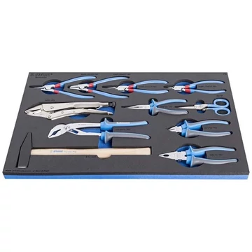 Fogókészlet és lakatoskalapács fa fogantyúval, UNIOR, 11 db.