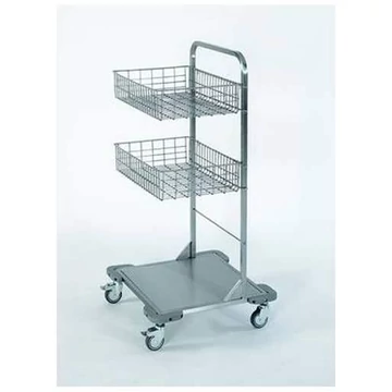 Mobil keret rozsdamentes acélból, 2 függesztett kosárral, ma x sz x mé: 1120x570x550 mm.