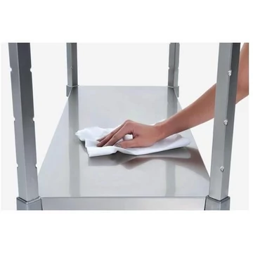 Kiegészítő rozsdamentes acél polc, sz x mé: 800x400 mm, sarok kiegészítő polchoz