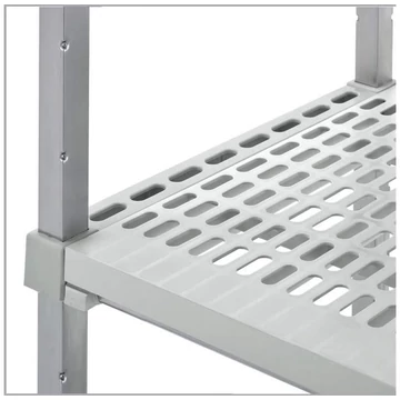 Perforált polipropilén polc, szélesség x mélység: 800x400 mm