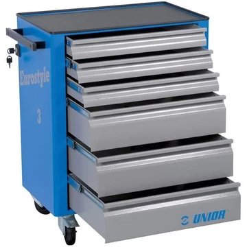 Szervizkocsi EUROSTYLE, szélesség x mélység x magasság: 770 x 440 x 895 mm, 6 fiók