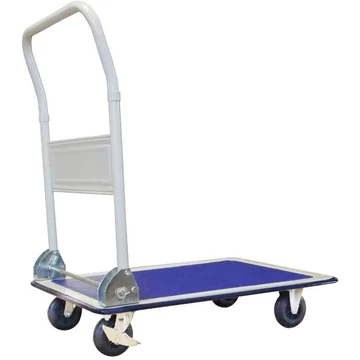 SECO platós kocsi, lehajtható fogantyú, rakfelület h x sz: 720x470 mm, teherbírás 150 kg