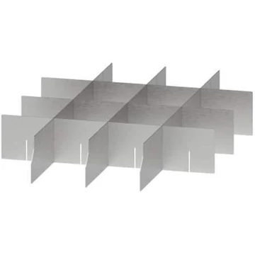 Fiókelválasztó horganyzott lemezből, 3x3