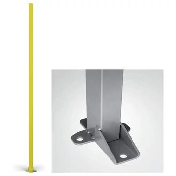 Oszlop géprácsokhoz, magasság 1400 mm, profil 60x40 mm, sárga szín