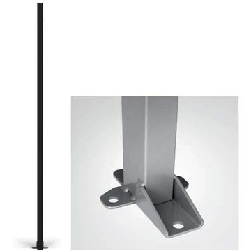 Oszlop géprácsokhoz, magasság 1400 mm, profil 60x40 mm, fekete szín