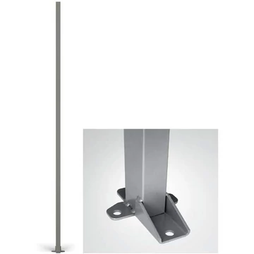 Oszlop géprácsokhoz, magasság 2200 mm, profil 60x40 mm, szürke szín