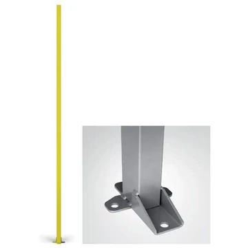 Oszlop géprácsokhoz, magasság 2200 mm, profil 60x40 mm, sárga szín