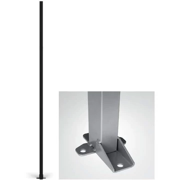 Oszlop géprácsokhoz, magasság 2200 mm, profil 60x40 mm, fekete szín