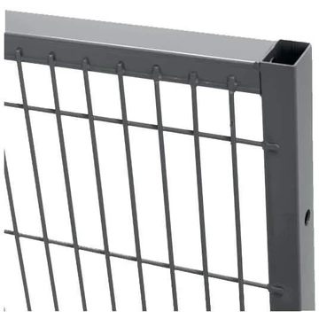 Rácsos falelem, 1250x200 mm, tartós profil, szürke színű