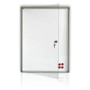 Mágneses tábla, zárható Széx Ma: 680 x 730 mm