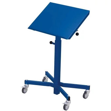 Anyagtartó, dönthető, magasságállítási tartomány 750-1100 mm, kék színű RAL5010